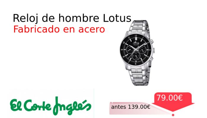 Reloj de hombre Lotus 