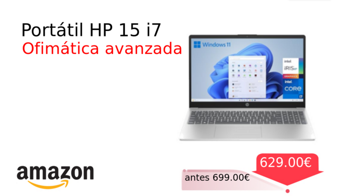 Portátil HP 15 i7