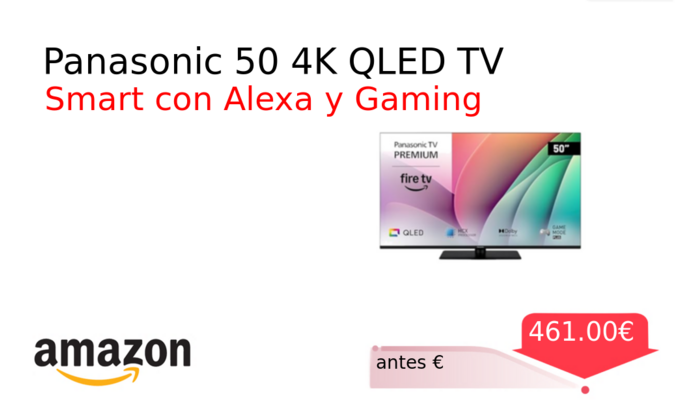 Panasonic 50 4K QLED TV