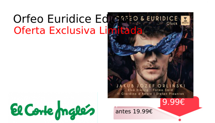 Orfeo Euridice Edición