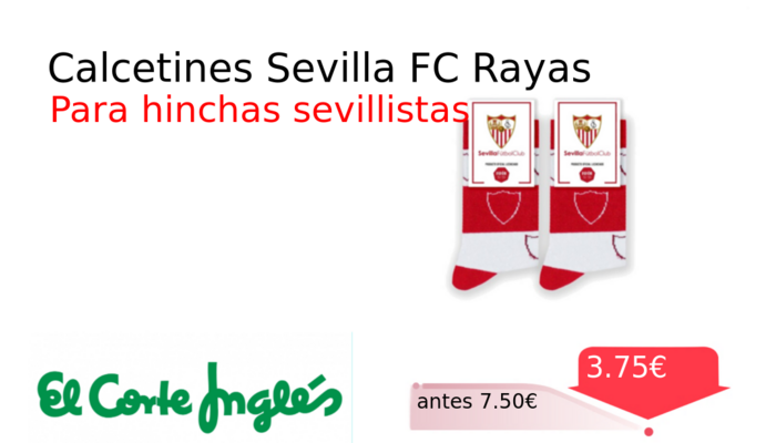 Calcetines Sevilla FC Rayas