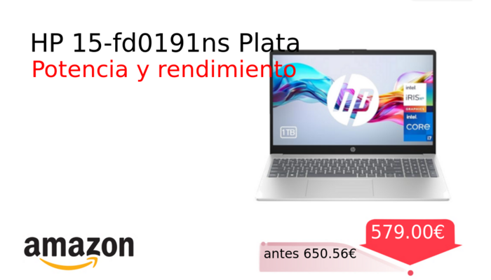 HP 15-fd0191ns Plata