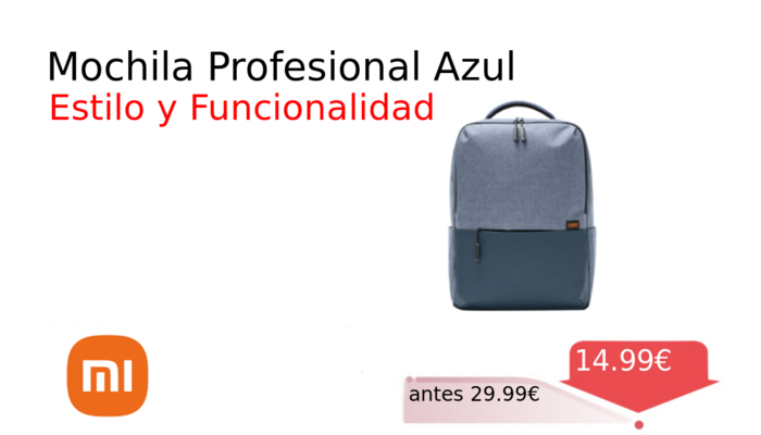 Mochila Profesional Azul
