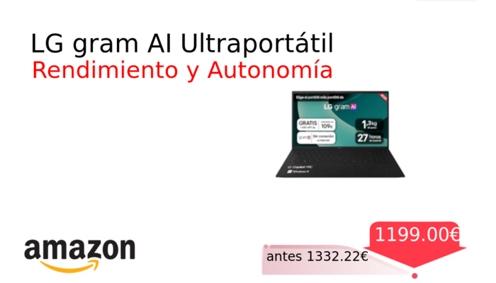 LG gram AI Ultraportátil