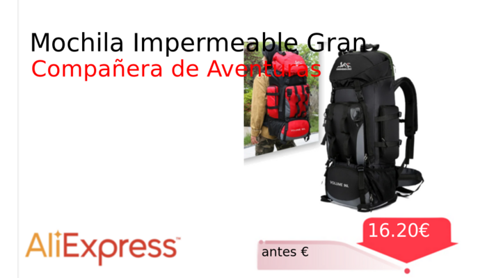 Mochila Impermeable Gran