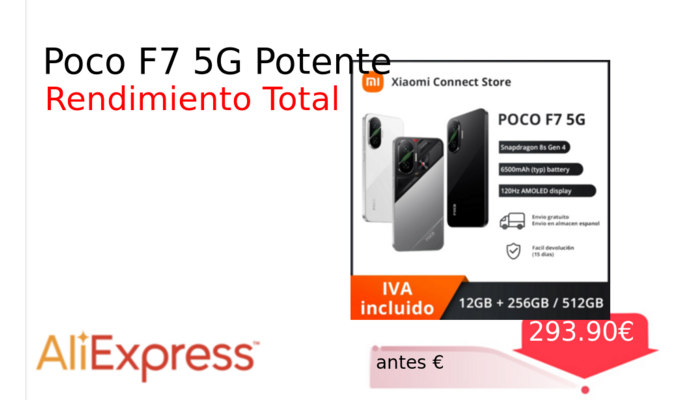 Poco F7 5G Potente