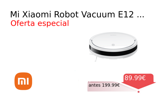 Mi Xiaomi Robot Vacuum E12 ...