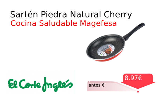 Sartén Piedra Natural Cherry