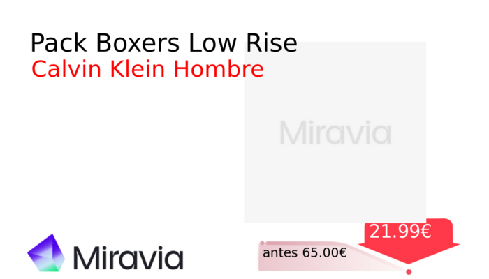 Pack Boxers Low Rise