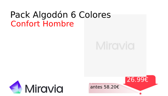 Pack Algodón 6 Colores