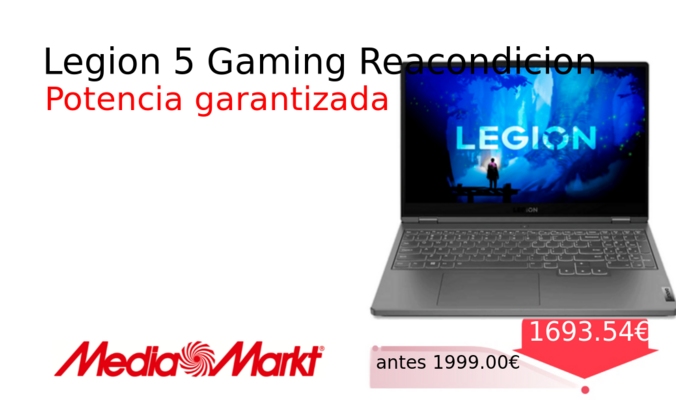 Legion 5 Gaming Reacondicion