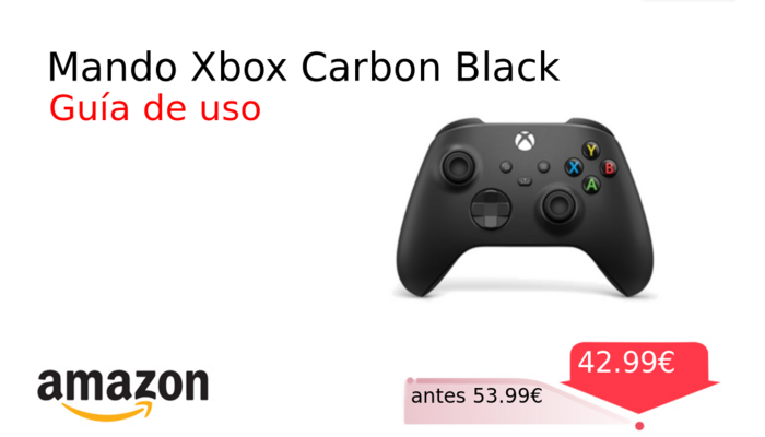 Mando Xbox Carbon Black
