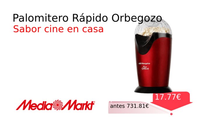 Palomitero Rápido Orbegozo