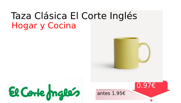 Taza Clásica El Corte Inglés