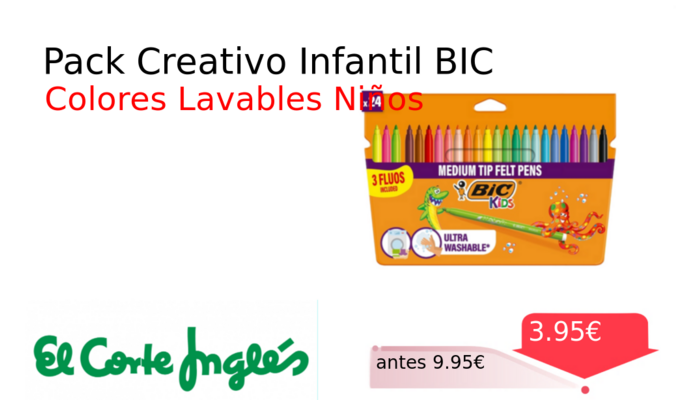 Pack Creativo Infantil BIC