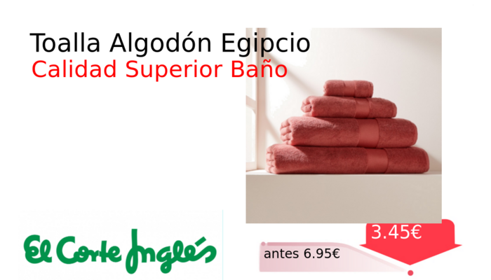 Toalla Algodón Egipcio