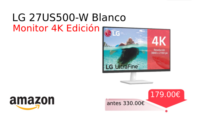LG 27US500-W Blanco