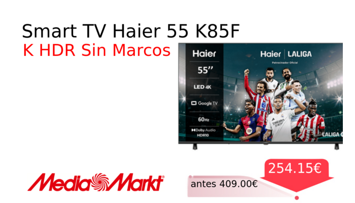 Smart TV Haier 55 K85F