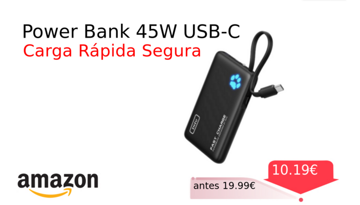 Power Bank 45W USB-C