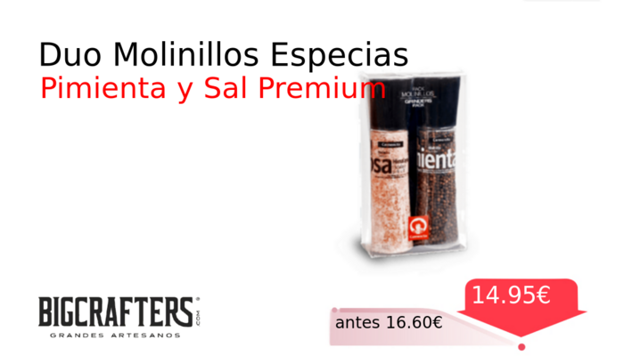 Duo Molinillos Especias