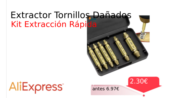 Extractor Tornillos Dañados