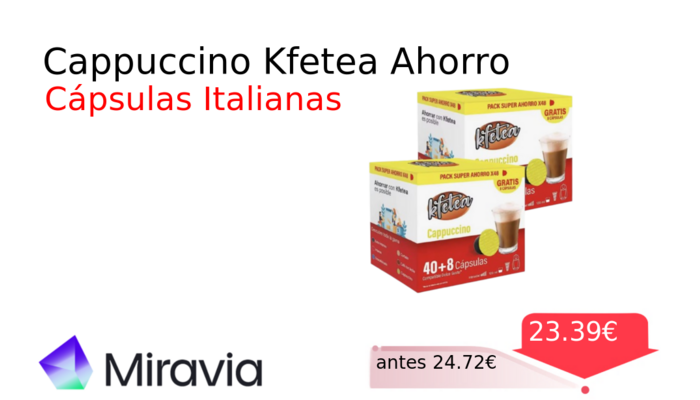 Cappuccino Kfetea Ahorro