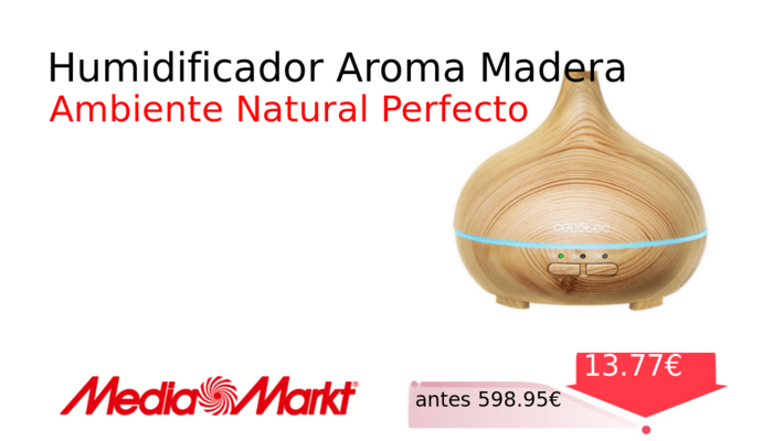 Humidificador Aroma Madera