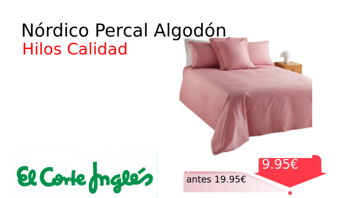 Nórdico Percal Algodón