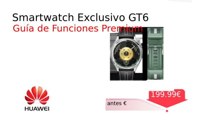 Smartwatch Exclusivo GT6