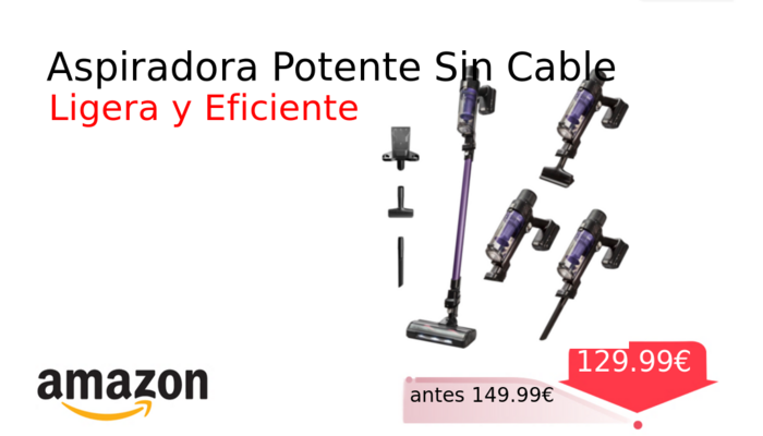 Aspiradora Potente Sin Cable