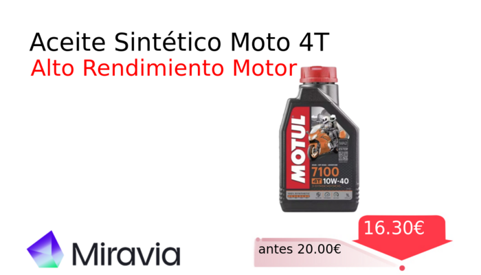 Aceite Sintético Moto 4T