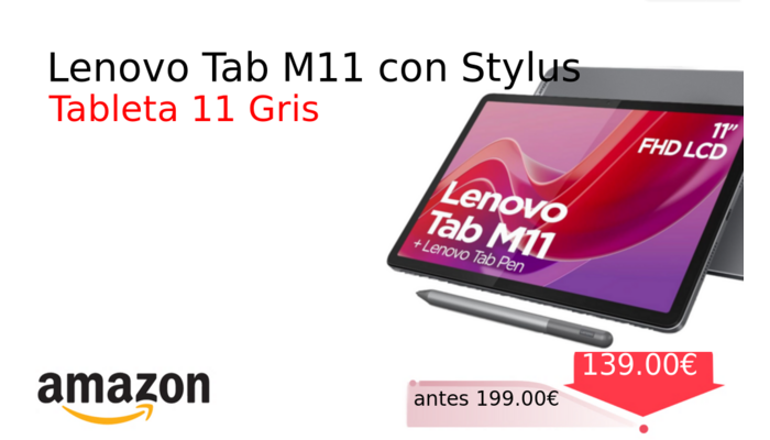 Lenovo Tab M11 con Stylus