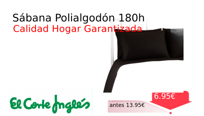 Sábana Polialgodón 180h
