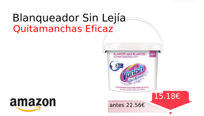 Blanqueador Sin Lejía