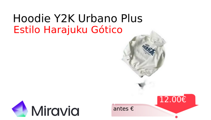 Hoodie Y2K Urbano Plus