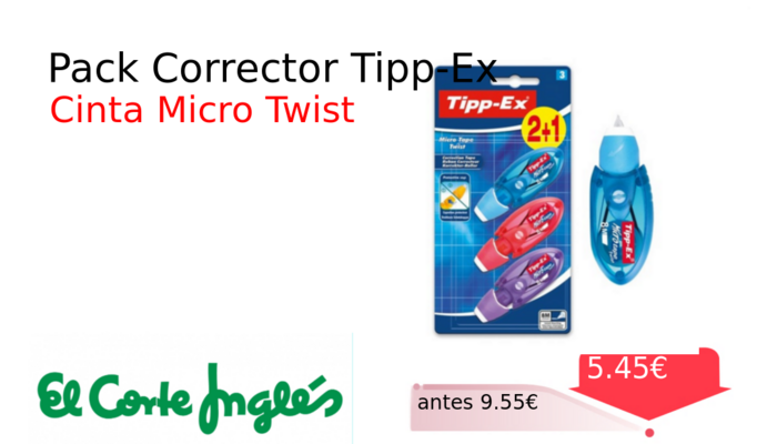 Pack Corrector Tipp-Ex