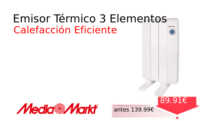 Emisor Térmico 3 Elementos