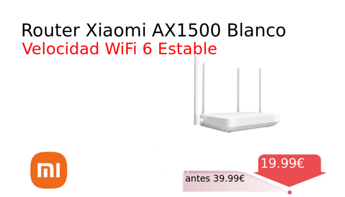 Router Xiaomi AX1500 Blanco