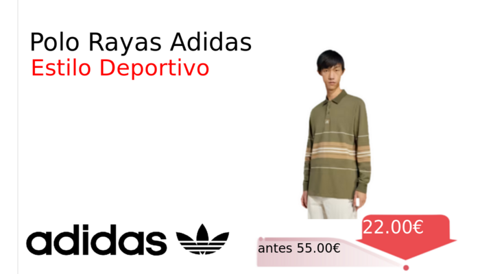 Polo Rayas Adidas