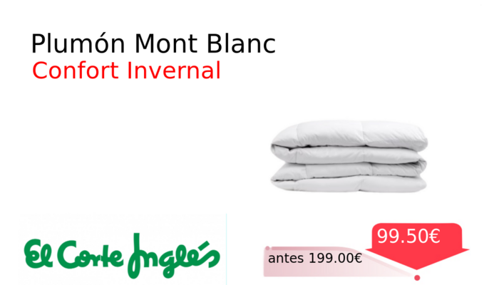 Plumón Mont Blanc