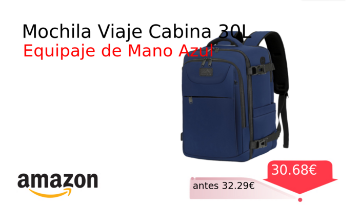 Mochila Viaje Cabina 30L