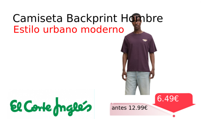 Camiseta Backprint Hombre