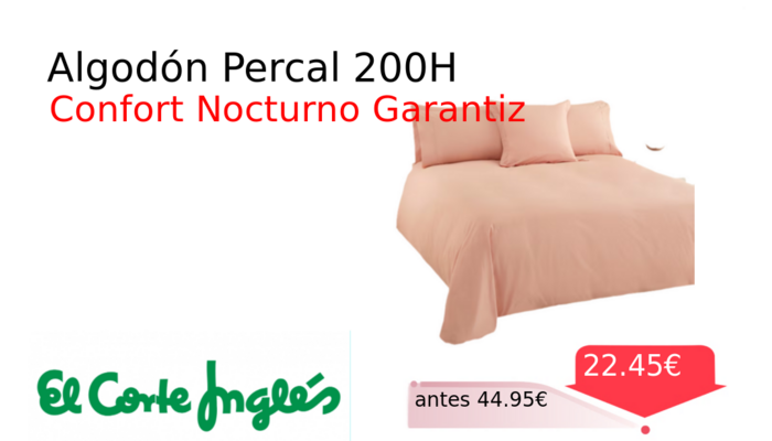 Algodón Percal 200H