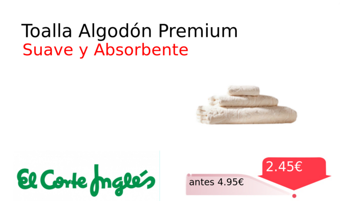 Toalla Algodón Premium