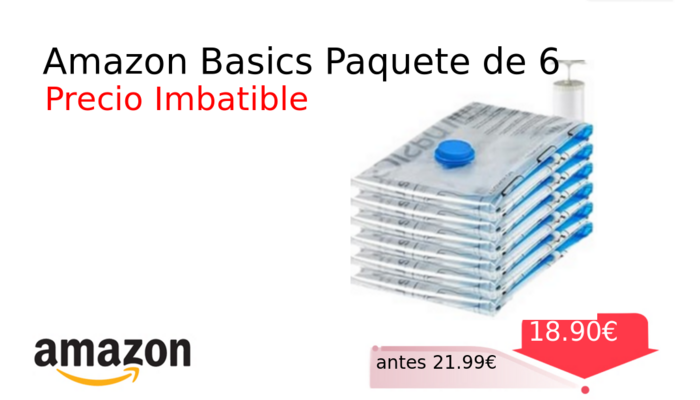 Amazon Basics Paquete de 6