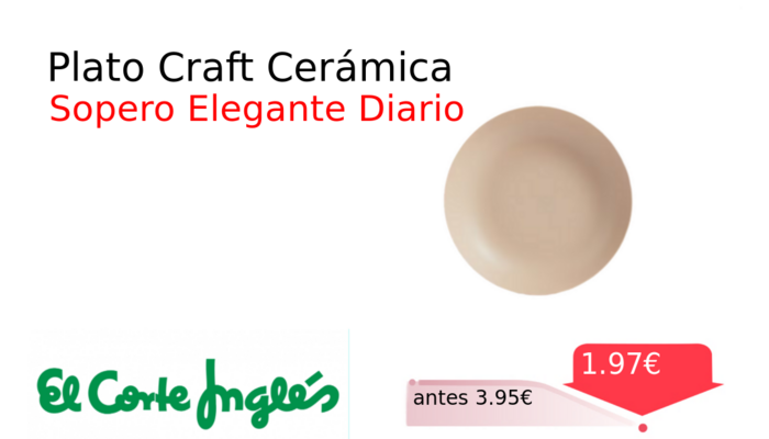 Plato Craft Cerámica