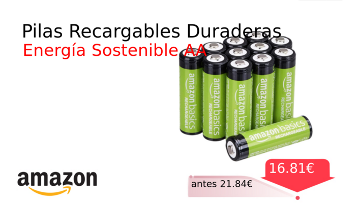 Pilas Recargables Duraderas