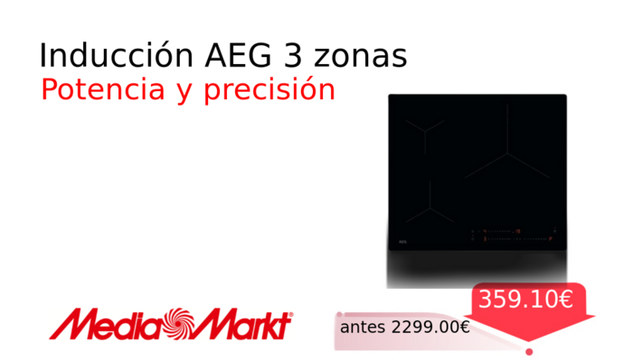 Inducción AEG 3 zonas