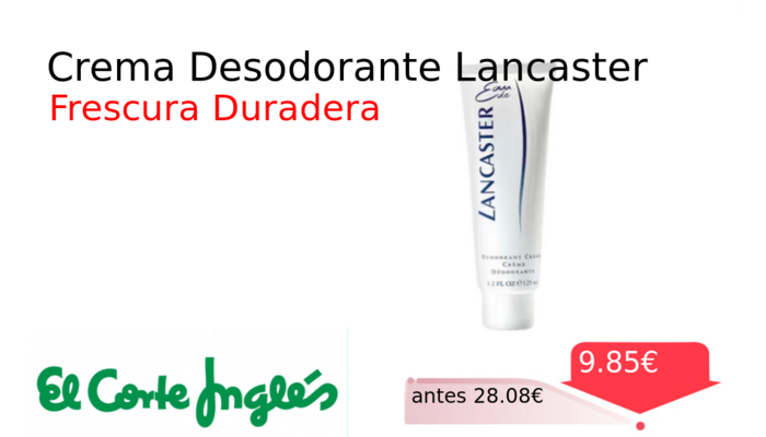 Crema Desodorante Lancaster