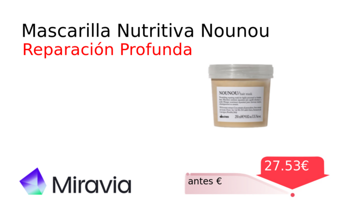 Mascarilla Nutritiva Nounou